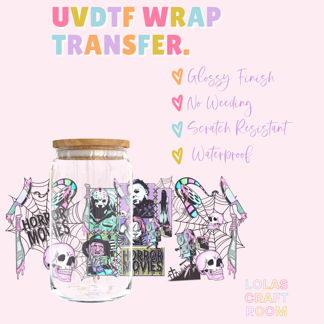 HORROR MOVIES UVDTF WRAP