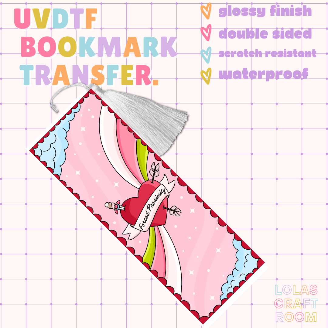 HEART BOOKMARK UVDTF