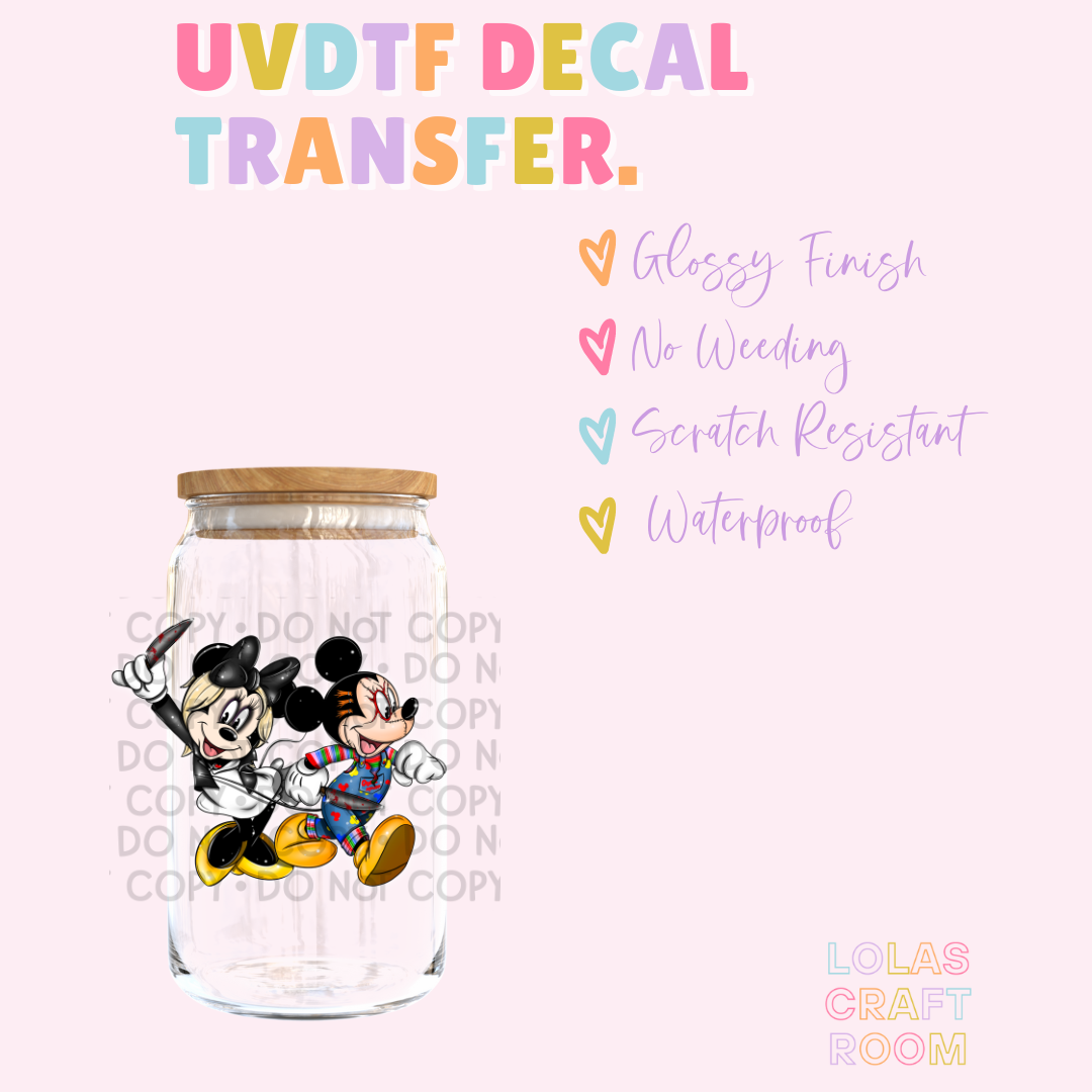 MOUSE COUPLE HORROR DECAL