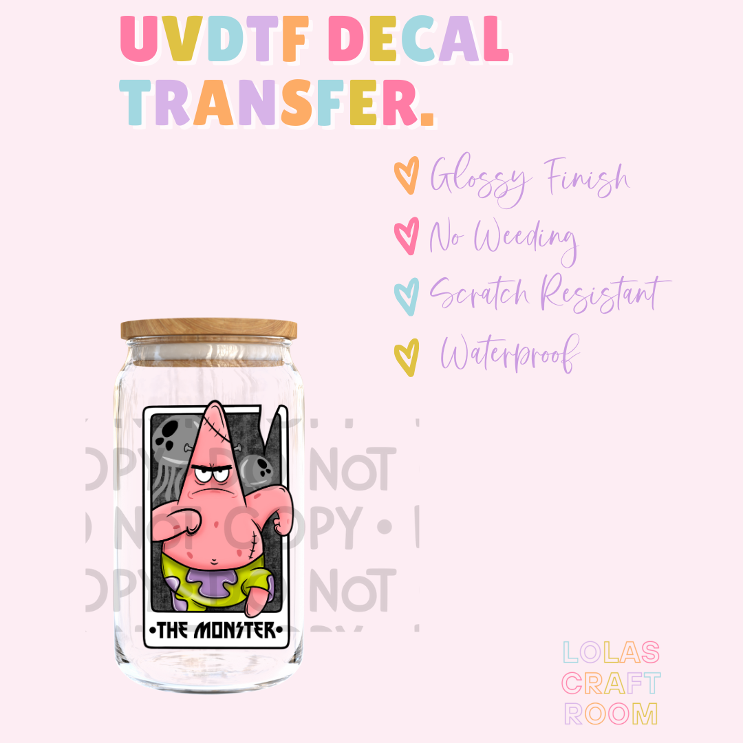 THE MONSTER UVDTF DECAL