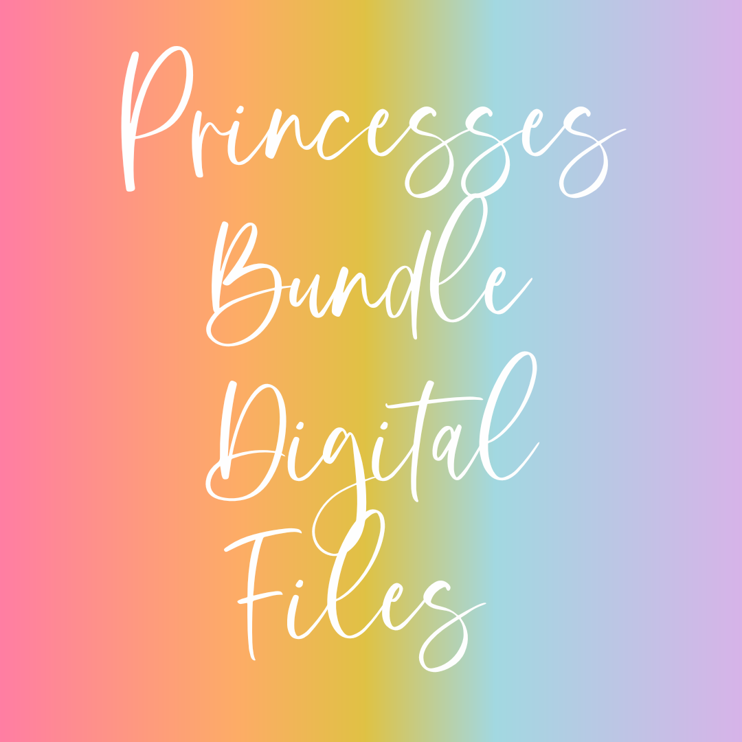 PRINCESSES DIGITAL FILES WRAPS BUNDLE