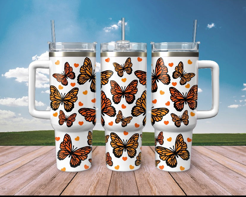 40oz BUTTERFLIES UVDTF WRAP
