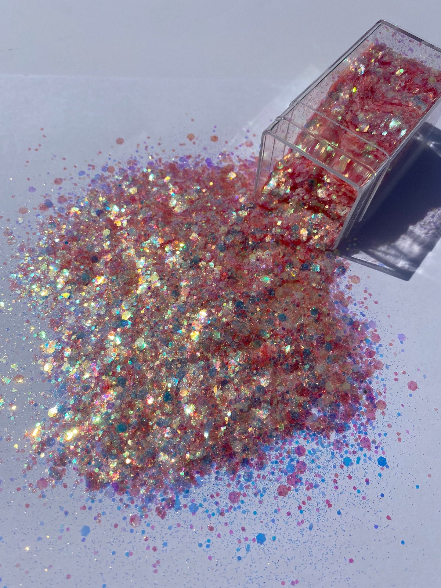 CAMILA iridescent pink glitter color shift polyester cosmetic glitter