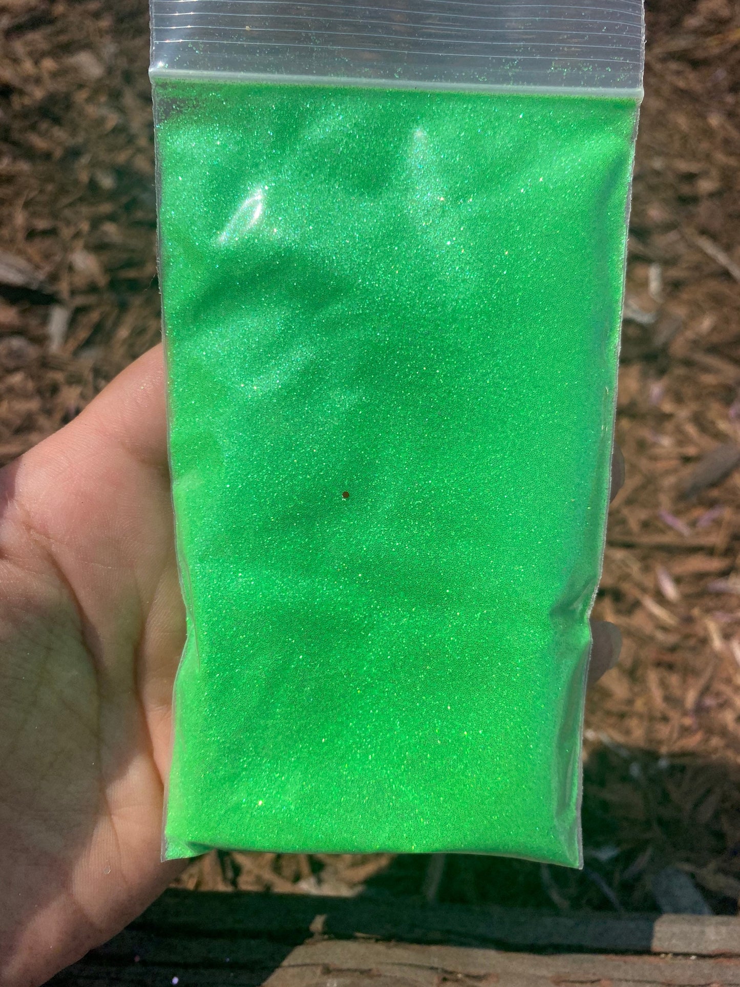 LIME green xtra fine polyester glitter glitter polyester cosmetic glitter