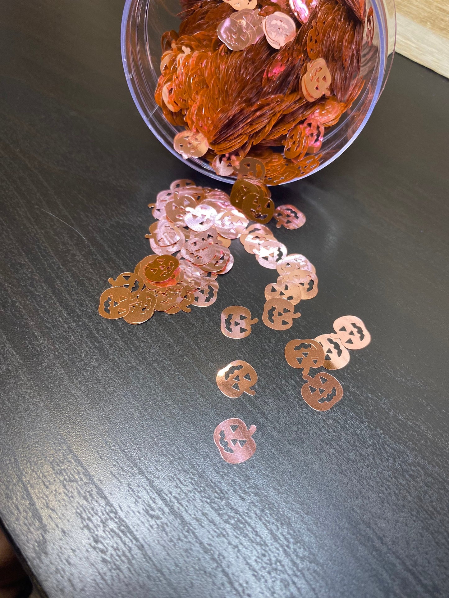 Baby pink pumpkins polyester glitter cosmetic glitter 10mm