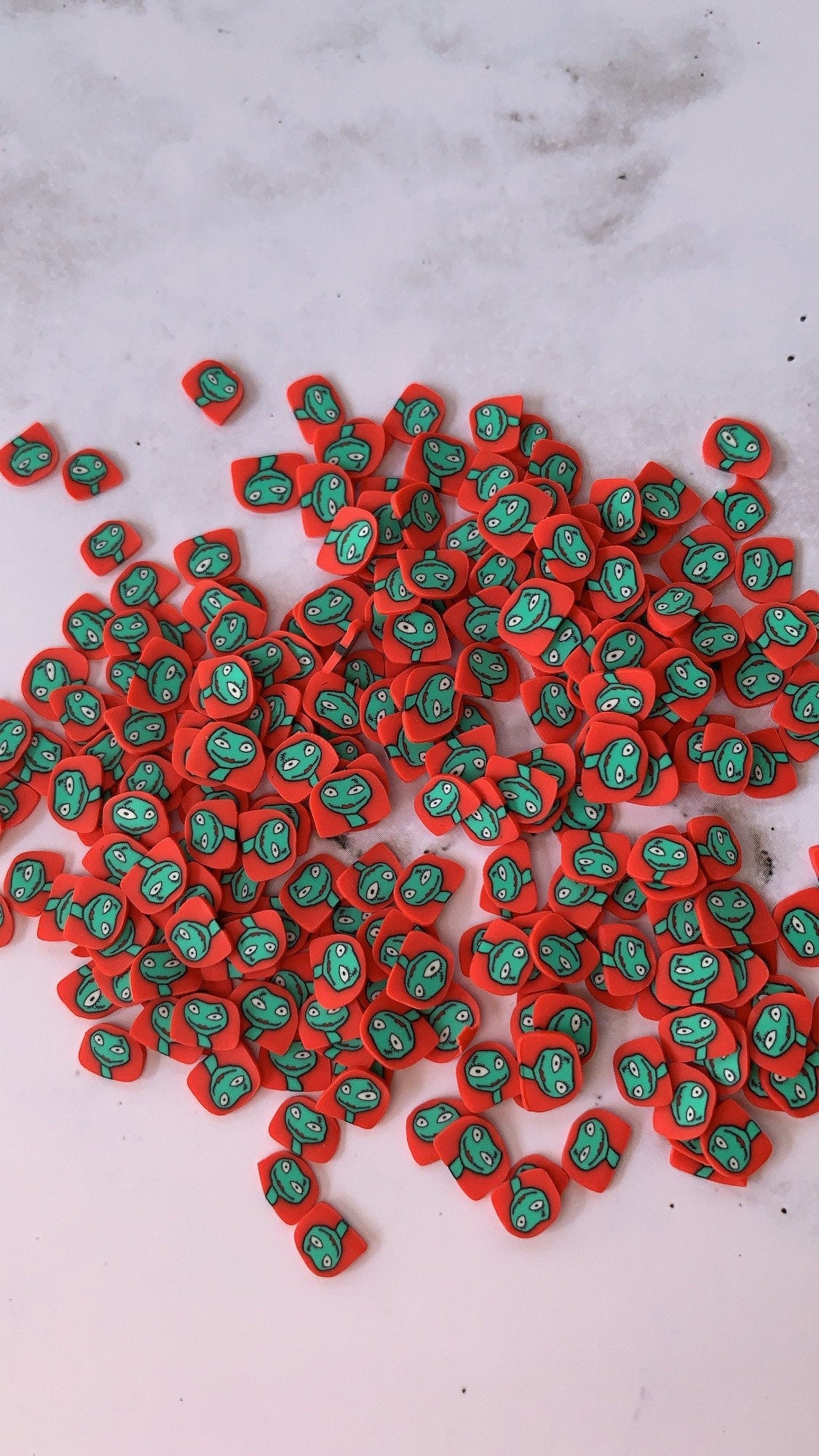 Doll monster Halloween fimo pumpkin monster polymer clay 1/2 oz