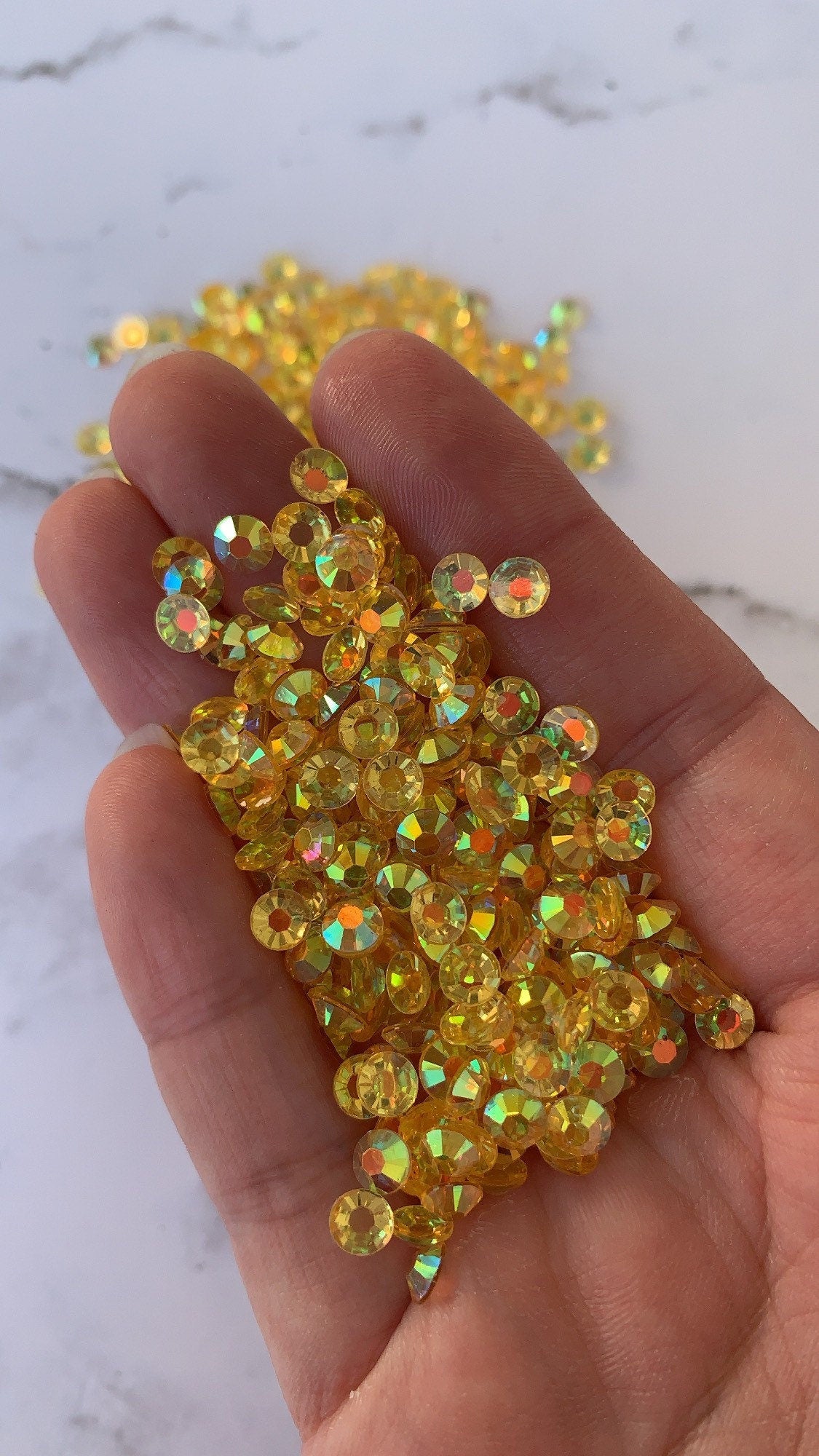 CLEAR AMBER clear ab 5mm 4mm rhinestones beads