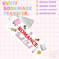 ROMANCE BOOK CLUB BOOKMARK UVDTF