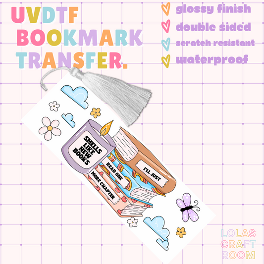 SMELL LIKE NEW BOOK BOOKMARK UVDTF