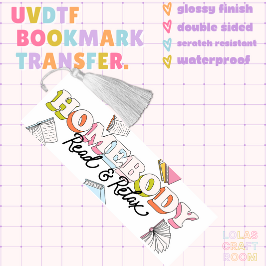 HOMEBODY BOOKMARK UVDTF
