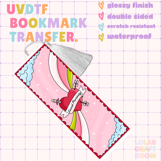 HEART BOOKMARK UVDTF