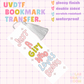 GIRL THAT LOVE BOOKS BOOKMARK UVDTF