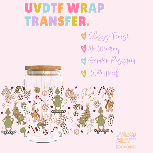 NEUTRAL GRINCH UVDTF WRAP 230