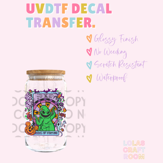 WHEEL OF FORTUNE UVDTF DECAL