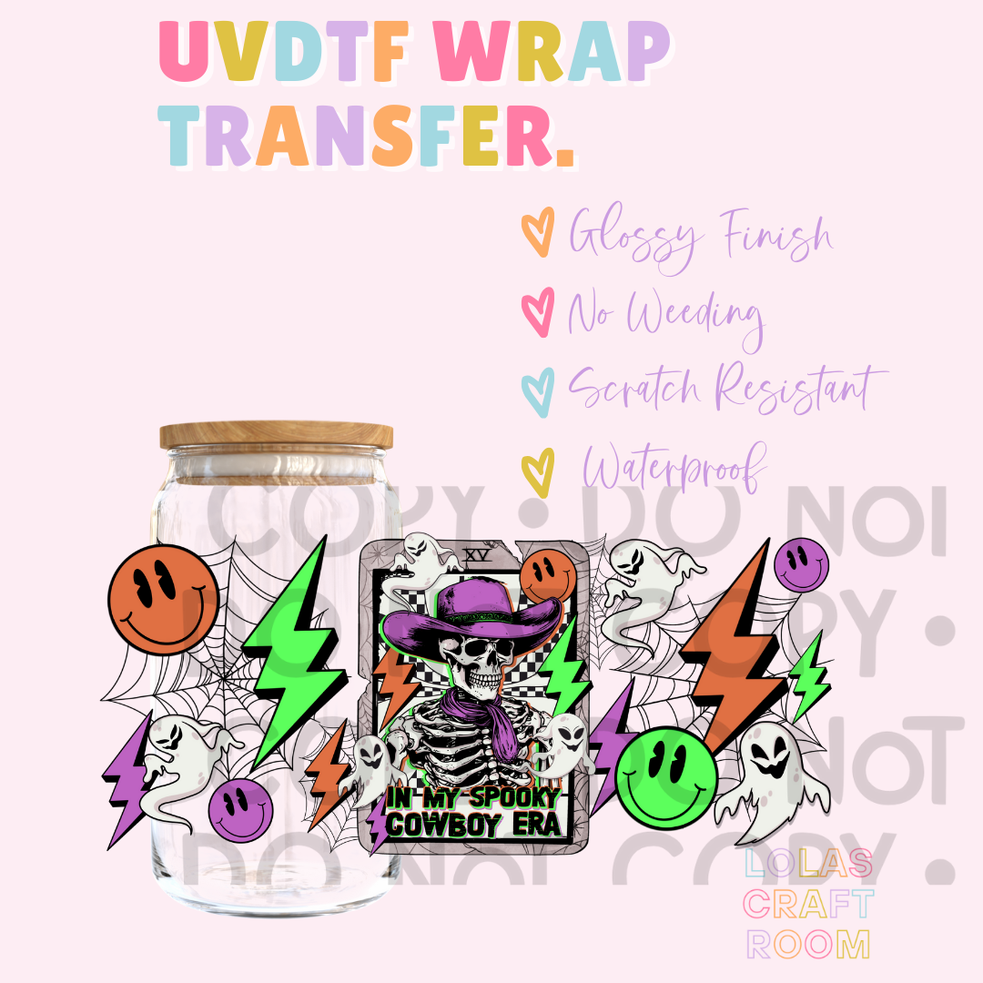 SPOOKY COWBOY ERA UVDTF WRAP