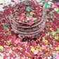 LANI glitter chunky glitter polyester chunky mix cosmetic red and gold and rose gold  glitter holographic glitter