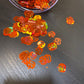 Orange  pumpkins polyester glitter  cosmetic glitter 10mm