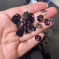 Black matte pumpkins polyester glitter  cosmetic glitter 10mm