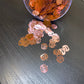 Baby pink  pumpkins polyester glitter  cosmetic glitter 10mm