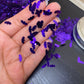 Metallic purple  bats polyester glitter  cosmetic glitter 10mm