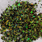 Frankenstein black green holographic chunky mix Halloween polyester glitter
