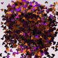 HOCUS POCUS mouse heads  polyester glitter  cosmetic glitter black orange purple