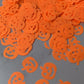 Matte orange neon  pumpkins polyester glitter  cosmetic glitter 10mm
