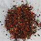 Halloween black orange holographic chunky mix Halloween polyester glitter
