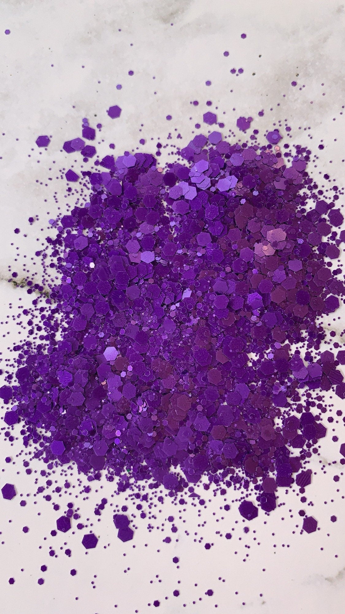 MALEFICENT purple holographic chunky mix Halloween polyester glitter