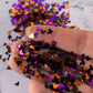 HOCUS POCUS mouse heads  polyester glitter  cosmetic glitter black orange purple