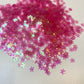 TRASLUSCENT PINK SNOW FLAKES