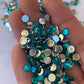Beach. Turquoise 5mm 4mm rhinestones beads