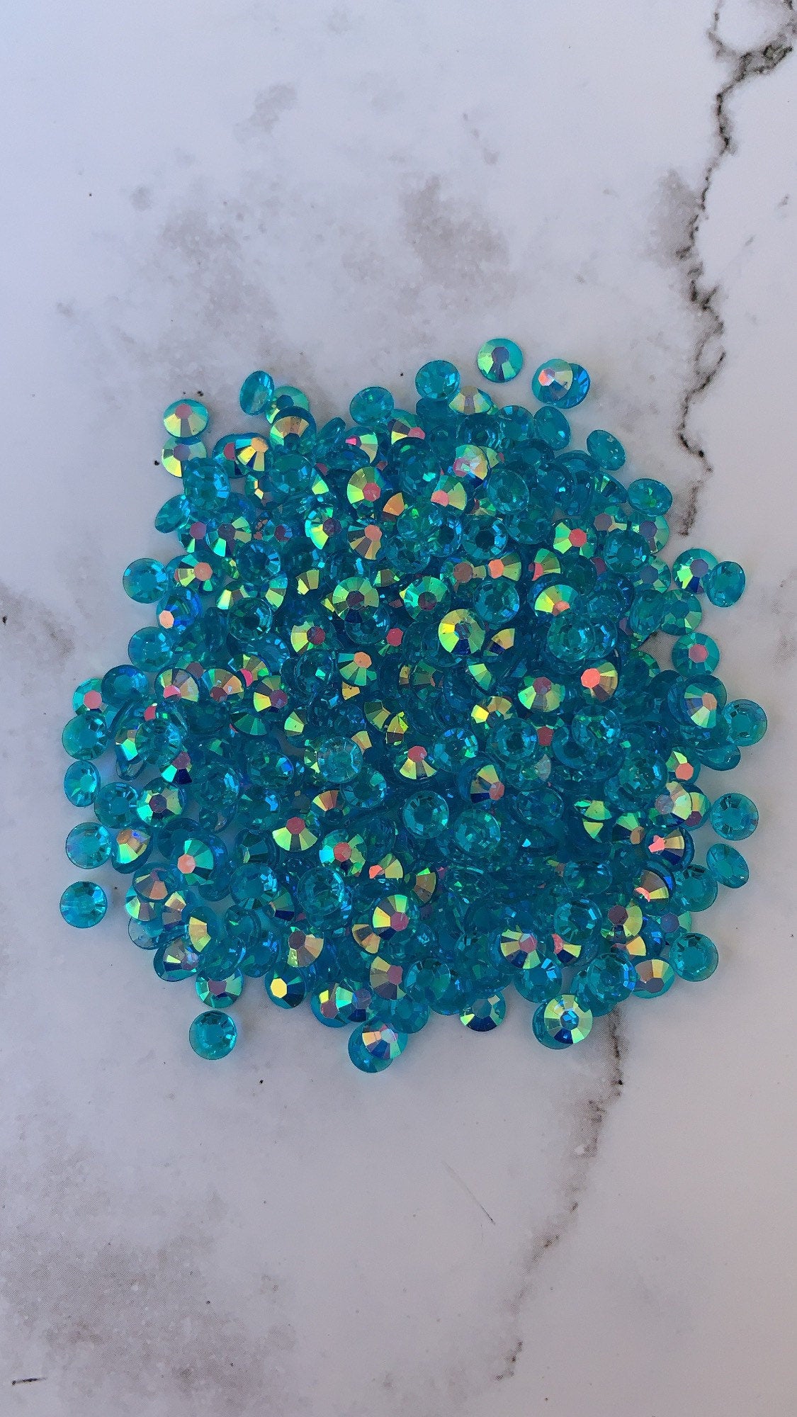 CLEAR AQUA clear ab 5mm 4mm rhinestones beads