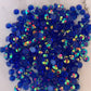 CLEAR SkY deep blue   ab 5mm 4mm rhinestones beads