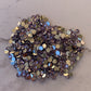 MAUVE.  Lilac. Silver back nonfix 5mm 4mm rhinestones beads