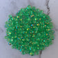 CLEAR FOREST  clear green rainbow  ab 5mm 4mm rhinestones beads