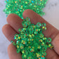 CLEAR FOREST  clear green rainbow  ab 5mm 4mm rhinestones beads