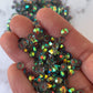CLEAR SMOKED clear grey ab 5mm 4mm rhinestones beads