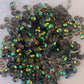 CLEAR SMOKED clear grey ab 5mm 4mm rhinestones beads