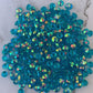 CLEAR AQUA clear ab 5mm 4mm rhinestones beads