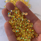 CLEAR AMBER  clear ab 5mm 4mm rhinestones beads
