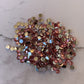 Blush. Pink.  Silver back nonfix 5mm 4mm rhinestones beads