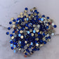 SAPPHIRE Silver back nonfix 5mm 4mm rhinestones beads